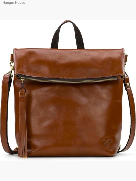 Full Grain Leather Convertible Backpack Tote Crossbody